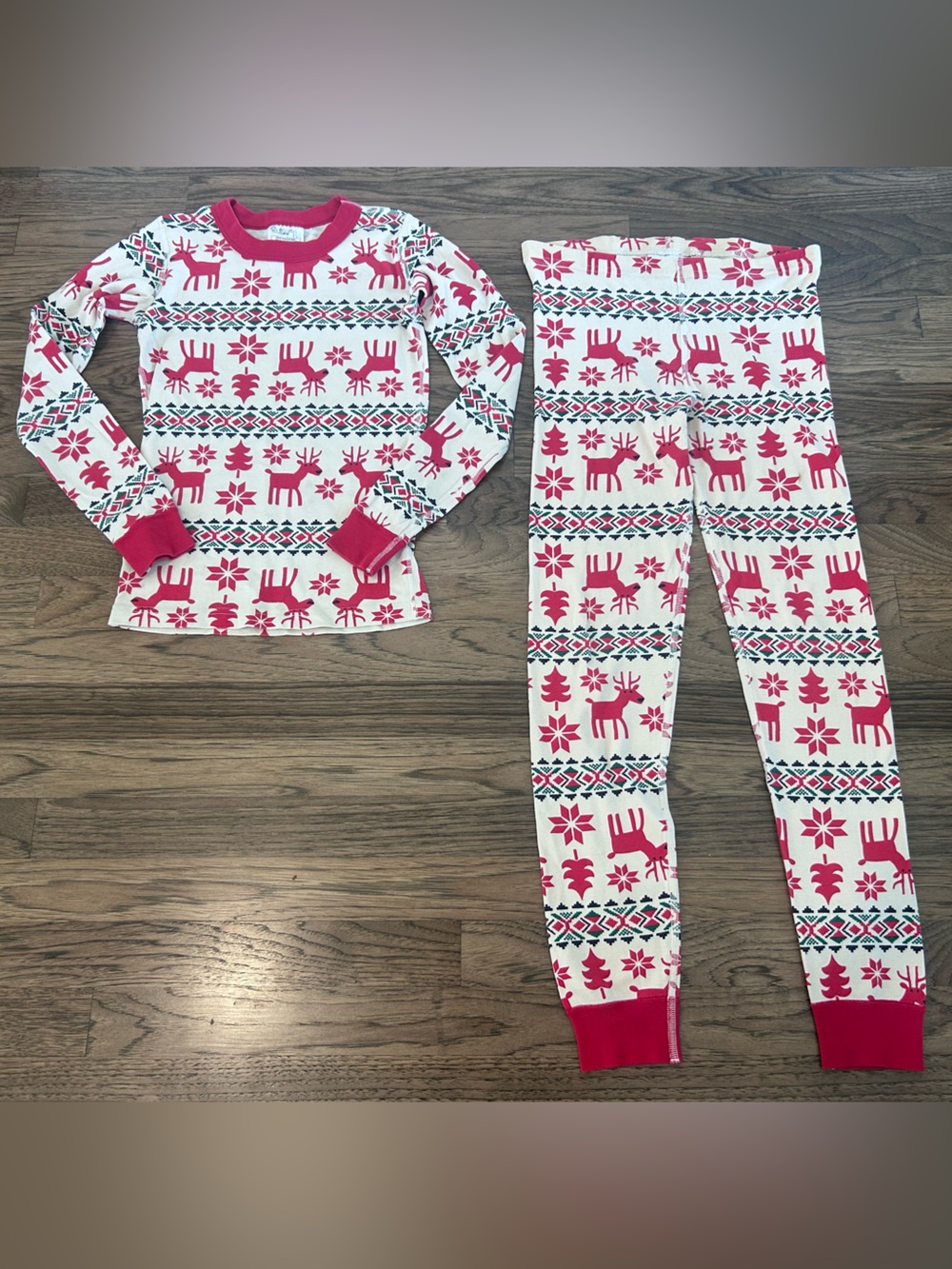 Hanna Andersson Dear Deer Pajama Set Kids 10